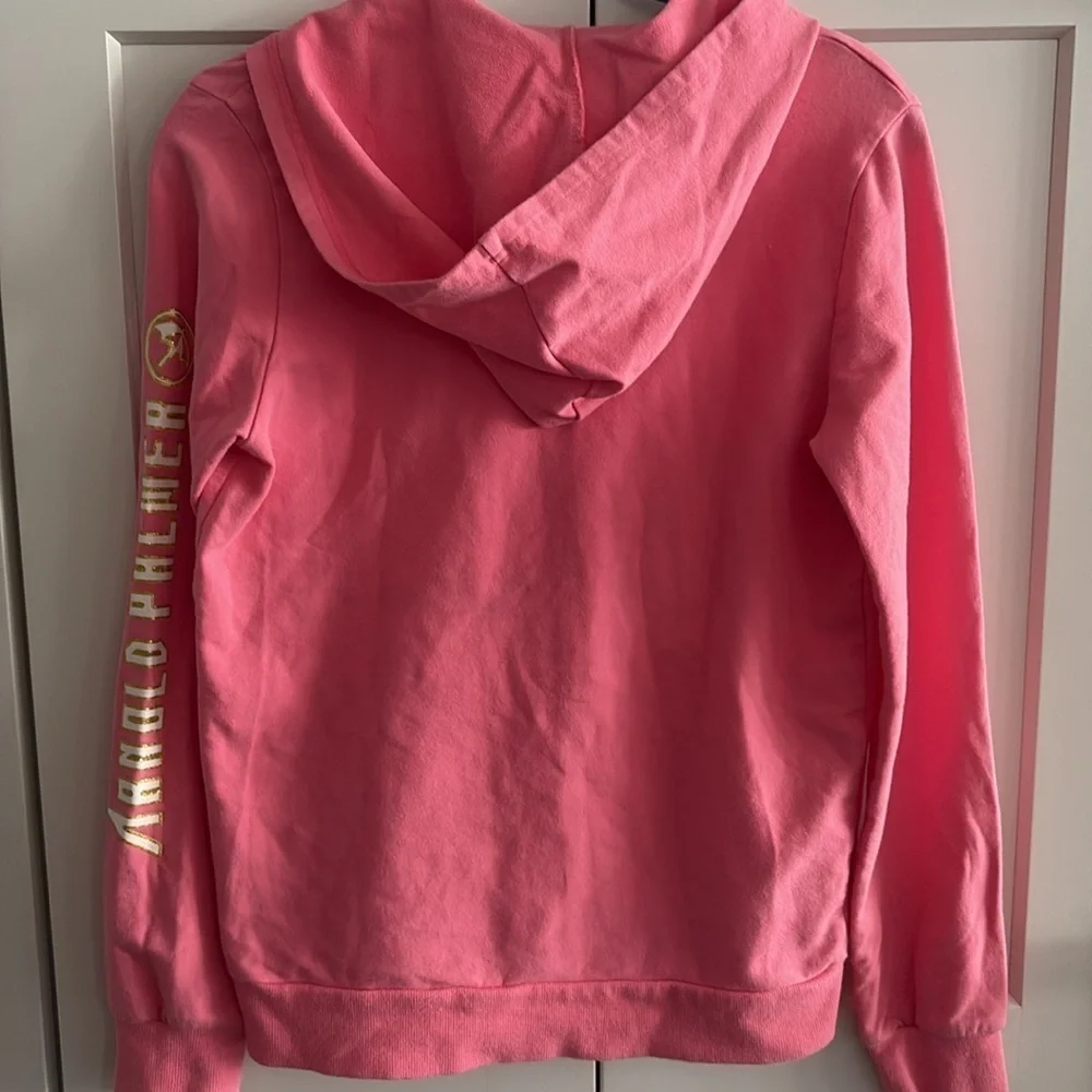 Pink Girls Arnold Palmer golf Zip Up hoodie